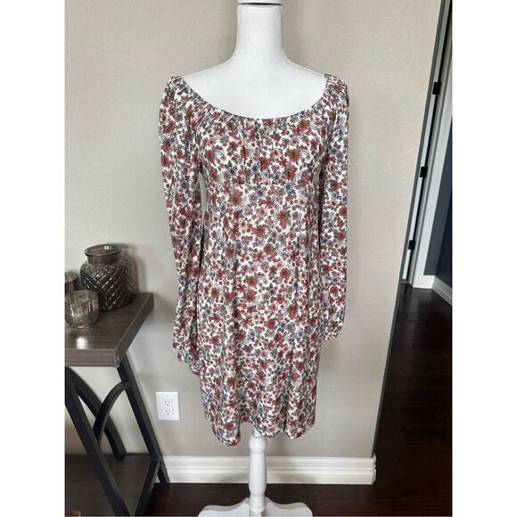 Floral Long Sleeve Dress - Picture 1 of 7